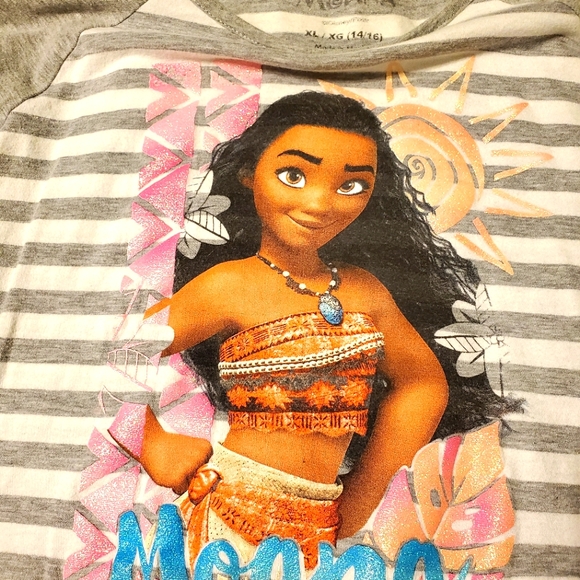 Disney Moana Long Sleeve Girls Shirt - Picture 3 of 3